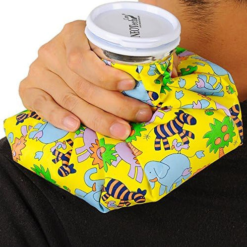 NeoTech Care Ice Bag, Screw Top Fillable, Reusable (5 inch, Bananas Design)