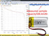 HXJNLDC 3.7V 550mAh 802035 3.7-5V 2-Wire DC Rechargeable Lithium Polymer Battery, Suitable for DIY Electronic Products