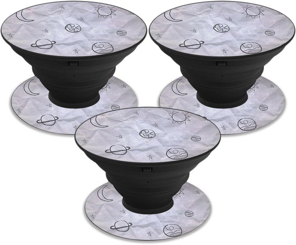 MightySkins 3 Pack Skin for PopSockets - Kids Outer Space | Unique Vinyl Decal Wrap Cover | Easy to Apply, Remove