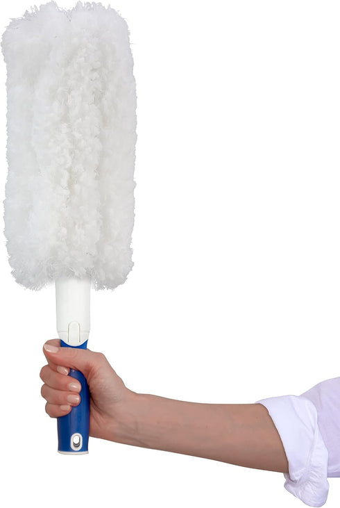 Unger Microfiber Wool Duster, Machine Washable, Compatible with Poles, Great for Dust & Pet Hair Cleaning Supplies
