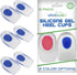Heel Cups for Heel Pain Relief (3 Pairs) - Gel Cushion Inserts for Achilles Tendonitis, Plantar Fasciitis