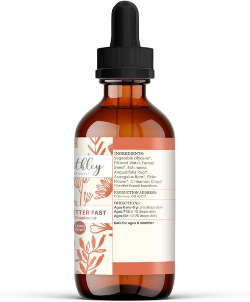 Earthley Wellness Feel Better Fast, All-Natural Relief for Minor Ailments, Supports Immune & Digestive Health (1.69oz)