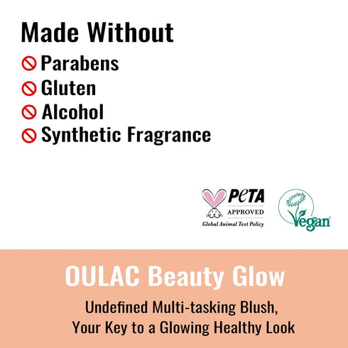 Oulac Luminisers Blush Face & Eyeshadow 2 in 1 Glow, Vegan Shimmer Blusher, Buildable Highlighter Makeup, 4.8g F14 Blue