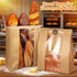PEOKPIPLE 120 Pack 11.8x3.5x4.7 Inch 1000 Packaging Sourdough Bread Bags with Tin Tie Lock Paper Bread Bags