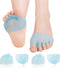 JUMPOW Metatarsal Pads - 2 Pairs Soft & Durable Ball of Foot Cushions for Pain Relief, Gel Toe Separator Spacers