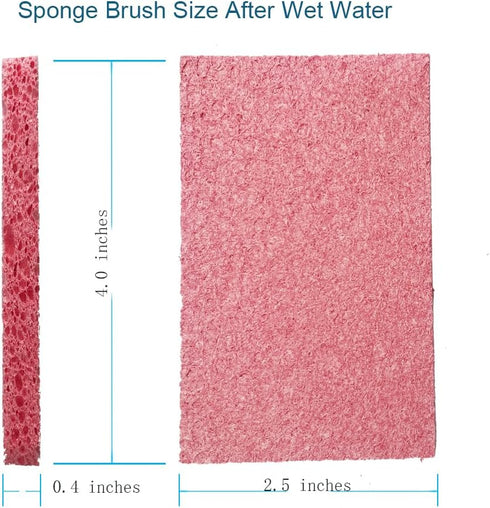 TallsooU 12PCS Sponge2.5X4.0 inches, Cleaning Kitchen DishSponge, Cleaning Scrub Color Sponge, Biodegradable Natural