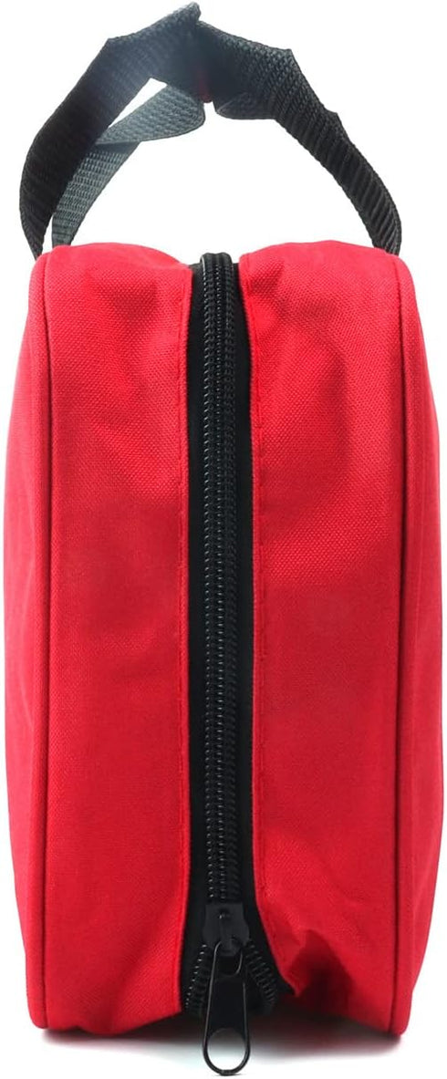 First Aid Bag, Empty Medical Storage Kit Red Trauma Bag for Emergency First Aid Kits, Car Workshop Cycling Outdoors
