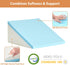 Wedge Pillow for Sleeping, 9&12” Body Pillow for Back & Neck Pain Relief, Memory Foam Wedge Pillow (Grey)