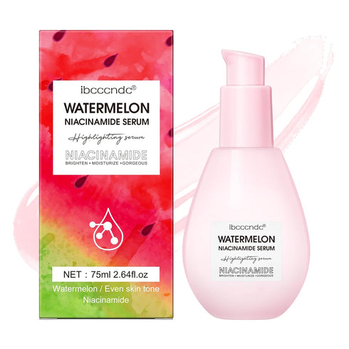 Watermelon Niacinamide Highlighting Serum, Illuminating Makeup Primer & Facial Serum, Moisturizing, 75ml