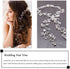 Jakawin Bride Wedding Pearl Hair Vine, Silver Rhinestone Hair Piece, Bridal Hair Accessories for Women and Girls
