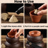 MOTRING Moxibustion Purple Sand Pot Acupoint Holder Suspended by Ginger Salt
