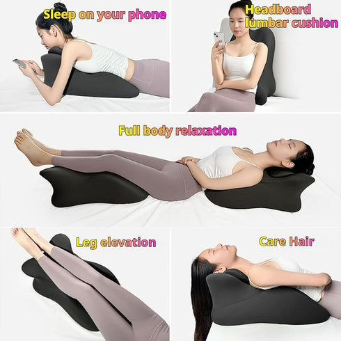 ZKXMCL 3D Couples Intimacy Pillow for Sitting Multifunctional Couple Back Pillow - Low-Profile Butt Cushion with Memory