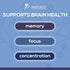 Nature's Caffeine Free Brain Supplement Gummy for Memory, Focus & Concentration - 60 Gummies with Nootropics & Vitamins