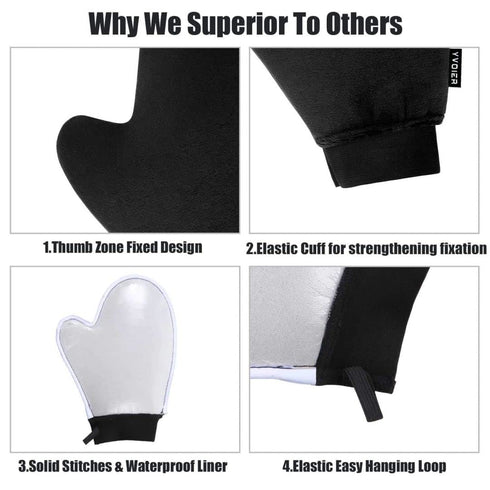 Self Tanning Mitt Applicator, Elastic Wrist Tanning Mitts, Self Tanner Glove for Sunless Tanning
