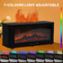 TOWEBOORY 7 Essential Oil Diffuser, Color Flame Fireplace Aroma Humidifier Aromatherapy Aroma Machine Small Mini