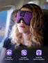 LC-dolida Sleep Headphones, Bluetooth Wireless Music Eye Mask, Ultra-Thin Stereo Speakers for Side Sleepers - Black