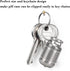 Portable Pill Case: Mini Titanium Alloy Waterproof Medicine Holder with Keychain for Outdoor Sports, Camping, Hiking,