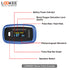 LOOKEE LK50D1A Deluxe Fingertip Pulse Oximeter, Finger SpO2 Blood Oxygen Saturation Monitor with OLED Display