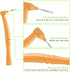 36 PCS Interdental Brushes Angle, Angled Dental Brush Picks for Deep Cleaning, Orthodontic Brushes for Braces