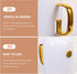 GLEAVI Travel Container Toothbrush Case, 1 Set Mouthwash Cup, Gilded Toiletry Set, Portable Toothbrush Holder