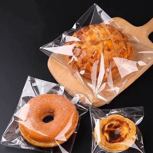 5 x 7-inch Crystal Clear Resealable Cello Cellophane Bags for Candy, Cookies, Cards - Pack of 100
