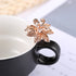 Ruihfas 4Pcs Fashion Crystal Leaf Mini Bangs Clips - Small Rhinestone Hair Claws for Women Girls