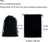 Tendwarm 20 Pcs Black Velvet Bags with Drawstring, 3.9x5.9 Inches Candy Jewelry Pouch Bags for Christmas Wedding Favors