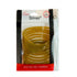 Mia Silkies Silicone Hair Elastics, Translucent Brown, 10pcs, for Thick Hair, Women, Athletes