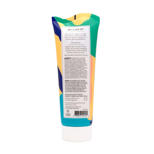 MISS SPA Collagen Leg Cream with Moringa Rosehip Oil, Anti Aging Skin Care, Dermatologist Tested, 3.3 Fl oz