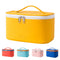 Meiyuuo Small Makeup Bag for Women, Waterproof Zipper Pouch for Purse Essentials, Cute (Bright Yellow)