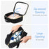 PACKISM Clear Toiletry Bags - 3 Pack Waterproof Clear Makeup Bags with Handle, Large Opening Travel Accessories, Black