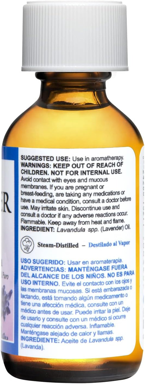 De La Cruz Lavender Essential Oil Steam-Distilled - 100% Pure Lavender Oil for Aromatherapy 2 Fl Oz (Pack of 1)