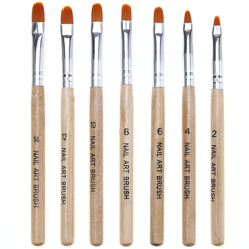 WOKOTO 14 Pcs Acrylic Nail Brush Pen Set, Nail Art Brush Tips, Nail Dust Brush, Nail Polish Brush Kit