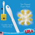 Lola Products Glass & Jar Sponge Brush, Star Shaped, Foam Material, Non-Scratch, Dishwasher Safe, 6 Pack