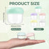 RONRONS 10 Pieces 20ml Travel Jars for Creams Leak Proof Mini Travel Containers with Lids Small Jar for Lip Balm Toiletries Cosmetic Makeup Bottles with Labels Plastic