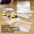 200 Piece Resealable Zipper Locking Pill Pouches - Daily AM PM Travel Organizer for Vitamins and Medications