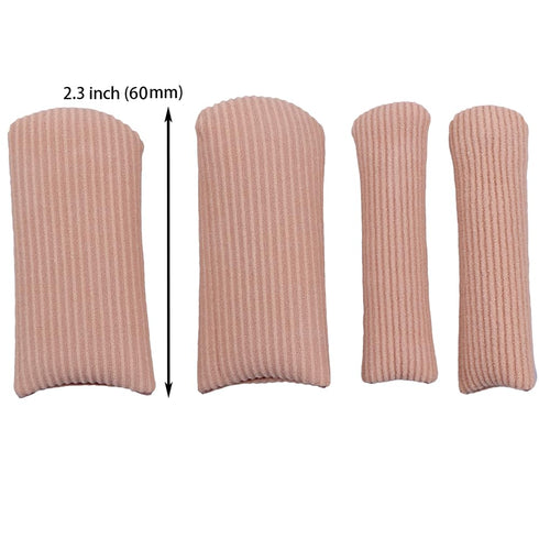 4pcs Silicone Stretched Cuttable Tube, Moisturizing Protector for Toe Bunion Corn Callus