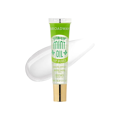 Ruby Kisses Broadway Vita-Lip Clear Lip Gloss (Mint Oil 6 Pack), Ultra-Hydrating Formula with Vitamin Oils