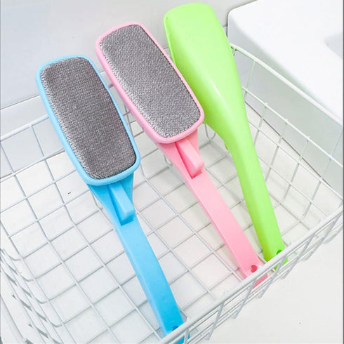 Magic Lint Brush 2Pcs - Fabric and Clothes Cleaner, Pet Hair & Dust Remover with Pop-up Multi-Directional Swivel Head