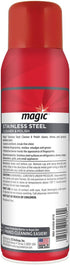 Magic Stainless Steel Cleaner Aerosol - 17 Ounce (2 Pack)- Removes Fingerprints Residue Water Marks and Grease from Appliances - Refrigerator Dishwasher Oven Grill