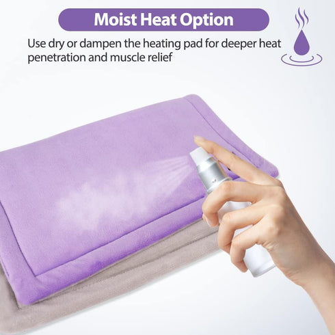 USB Heating Pad for Car - Portable Heated Travel Blanket Pads for Pain Relief (16"x 12", Purple)