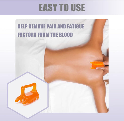YAFIYGI 2Pack Face Massage Tools Neck Shoulder Back Resin Massager Relieve Bursitis, New Shape Neck Shoulder Back Resin