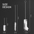 Living and Giving 3Pcs Bottle Cleaning Brushes, Kitchen Nylon Multifunction Clean Brush Set (L.&G.)