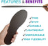 Insole,1 28.5cm(Men 12/Women 13) Carbon Fiber Shoe Arthritic Insert,Very Rigid piece Size