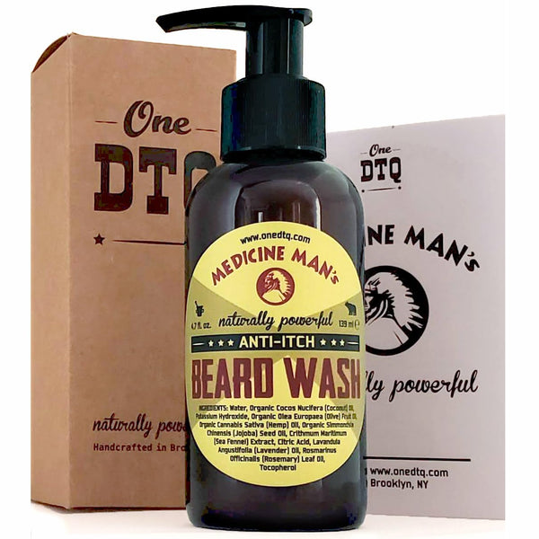 OneDTQ Medicine Man's Itchy Beard Wash, 4.7 FL OZ