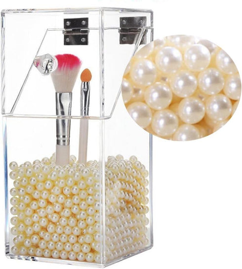 Makeup Beads for Brushes, AIYoo Art Faux Pearls, 1500 pcs for Lipstick, Mascara, Eyeliner, Organizer