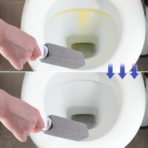 7 Pack Pumice Stone for Toilet Cleaning, Toilet Bowl Cleaner with Handle, Powerfully Cleans Hard Water Rings,