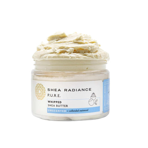 Shea Radiance P.U.R.E. Whipped Shea Butter with Colloidal Oatmeal, Unscented, 7 oz