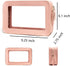 Clear Makeup Bag Organizer, TSA Approved Portable Travel Cosmetic Bag for Women, Pink Vegan Leather