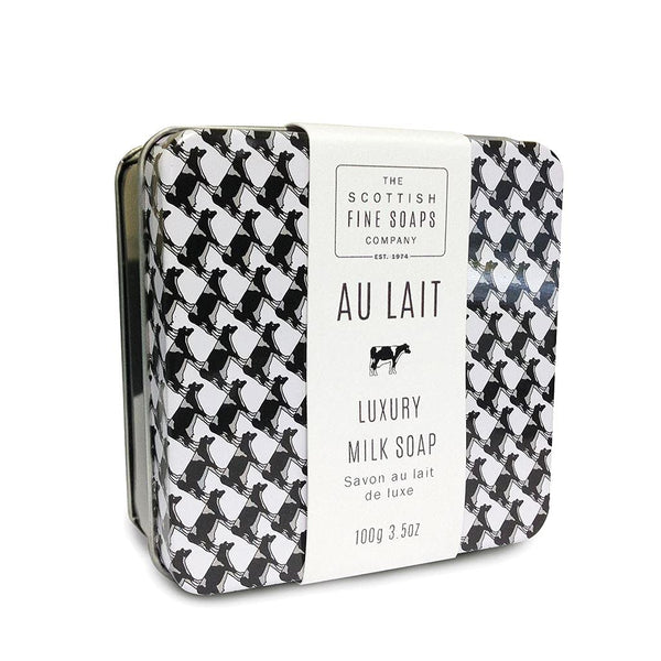 Scottish Fine Soaps Au Lait Luxury Milk Soap Tin, 3.5 Ounces